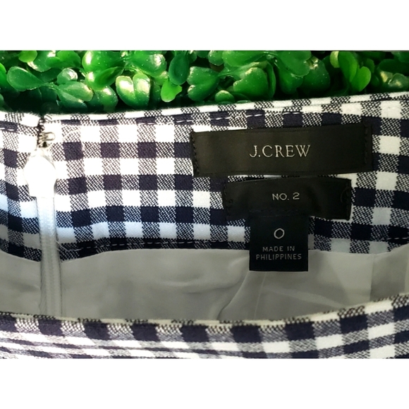 8. J. Crew 2 Pencil® skirt in micro gingham - Picture 4 of 5